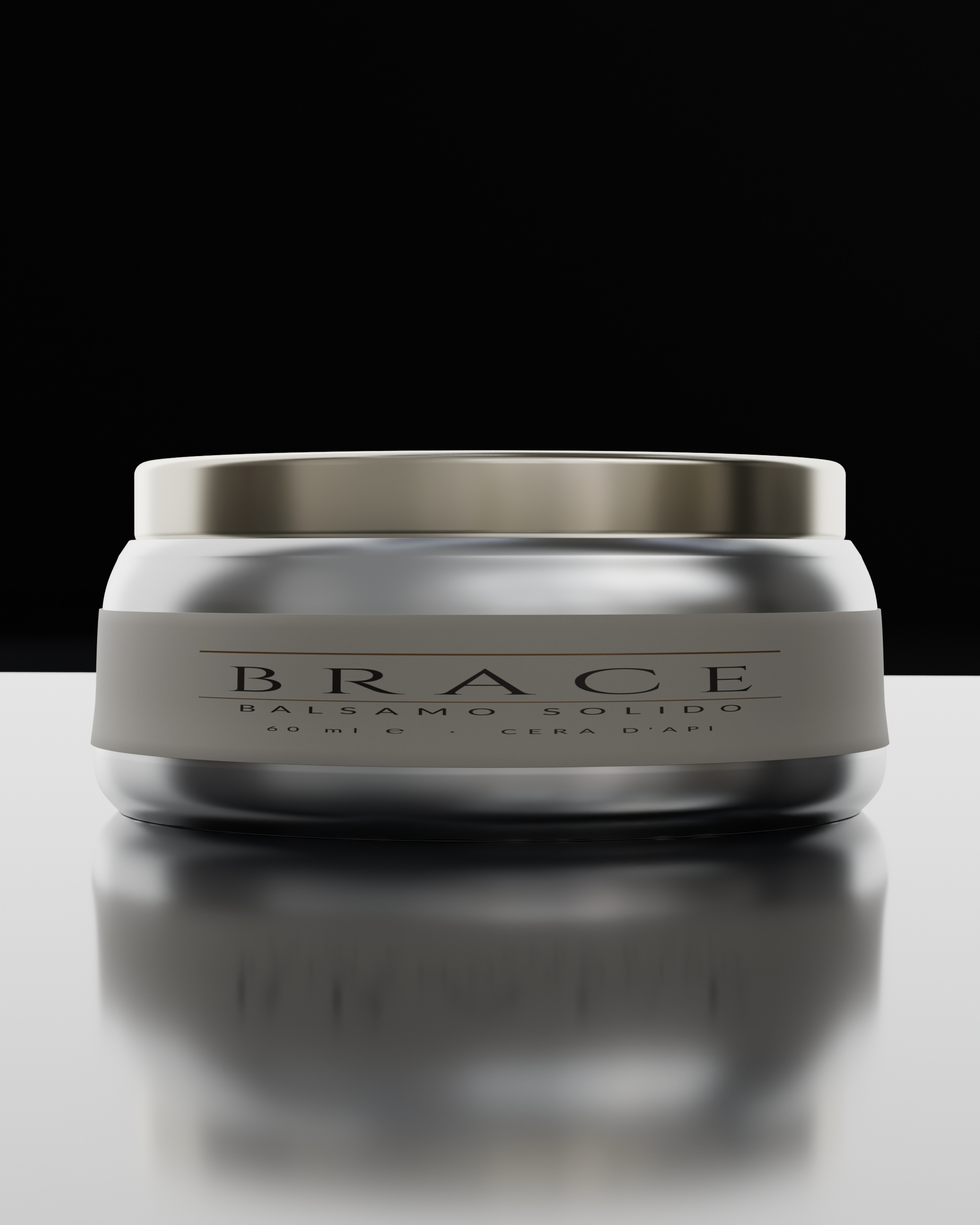 Backlit: the ceramic edge catches the light