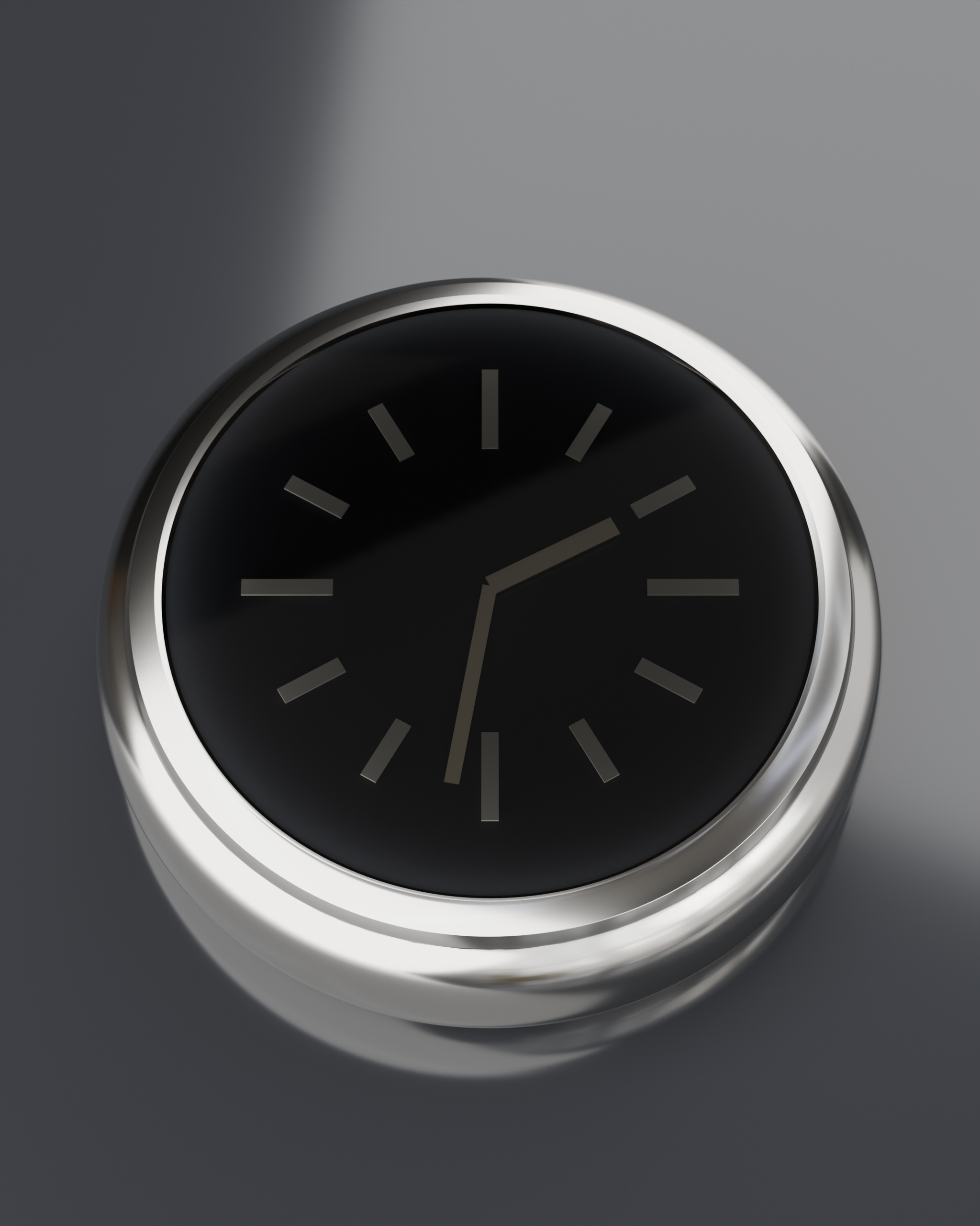 Symmetric front view, band readable